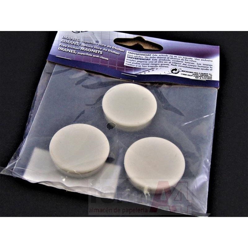 IMAN REDONDO FAIBO 30MM BLANCO P/3 