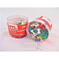 PUSH PINS DOHE C/100 SURTIDOS