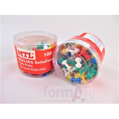 PUSH PINS DOHE C/100 SURTIDOS