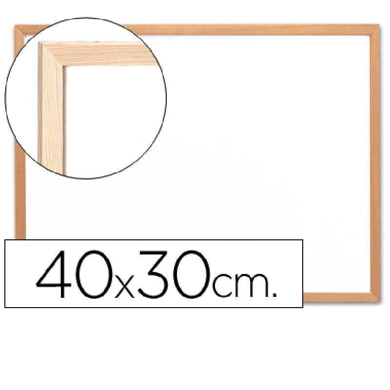 PIZARRA BLANCA Q-CONNECT 30X40CM. M/MADERA