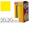 GOMET ADHESIVO APLI CUADRADO AMARILLO 20MM R/1770