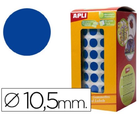 GOMET ADHESIVO APLI CIRCULOS AZUL 10.5MM R/5192
