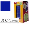 GOMET ADHESIVO APLI CUADRADO AZUL 20MM R/1770