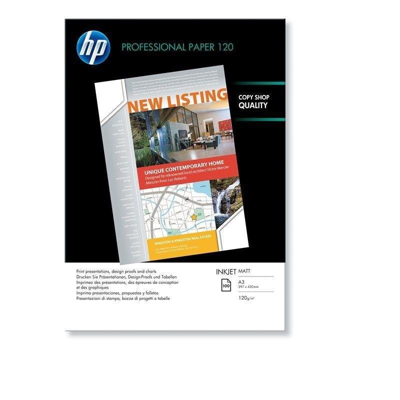 PAPEL FOTOGRAFICO HP A3 120GR. P/100