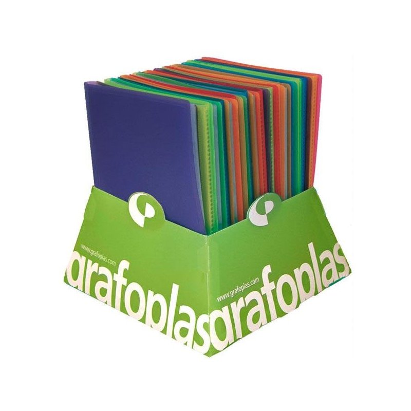 CARPETA FUNDAS POLIPLAS A4 TRANSLUCIDO EXP/20 SURT