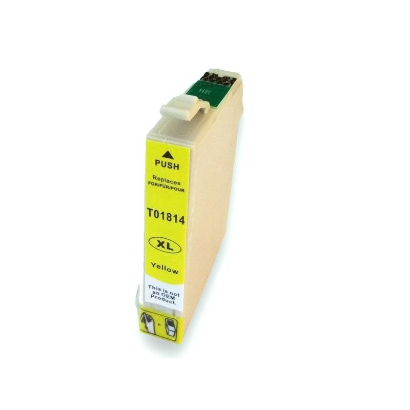 CARTUCHO RECICLADO EPSON T01814 AMARILLO