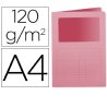 SUBCARPETA CON VENTANA Q-CONNECT A4 ROSA P/50