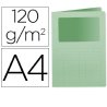 SUBCARPETA CON VENTANA Q-CONNECT A4 VERDE P/50
