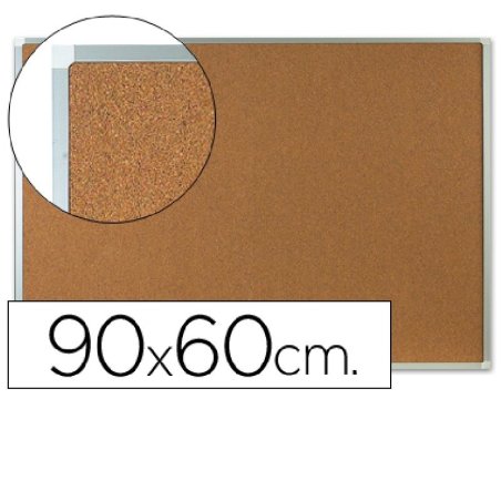 TABLERO CORCHO Q-CONNECT 60X90CM. M/ALUMINIO