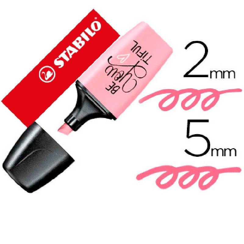 MARCADOR FLUORESCENTE STABILO BOSS MINI RUBOR ROSA