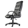 SILLON DE DIRECCION RESPALDO ALTO SALINAS NEGRO