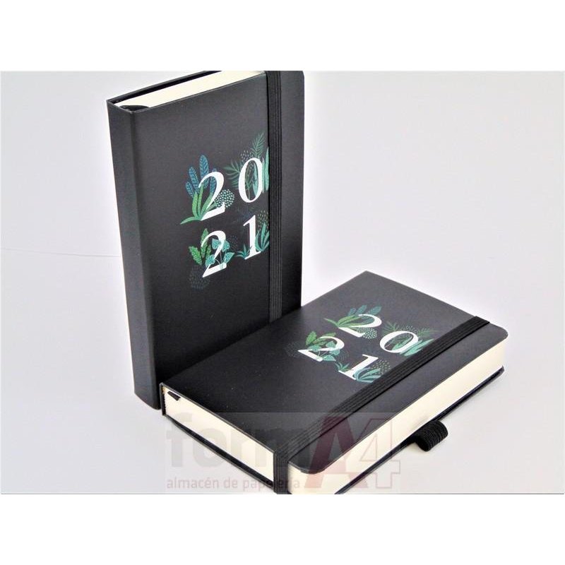 AGENDA COSIDA RIGIDA PASSPORT 90X140 D/P BLACK JUN