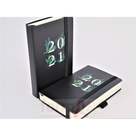 AGENDA COSIDA RIGIDA PASSPORT 90X140 D/P BLACK JUN