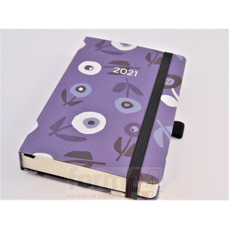 AGENDA COSIDA RIGIDA PASSPORT 90X140 D/P AMAPOLA