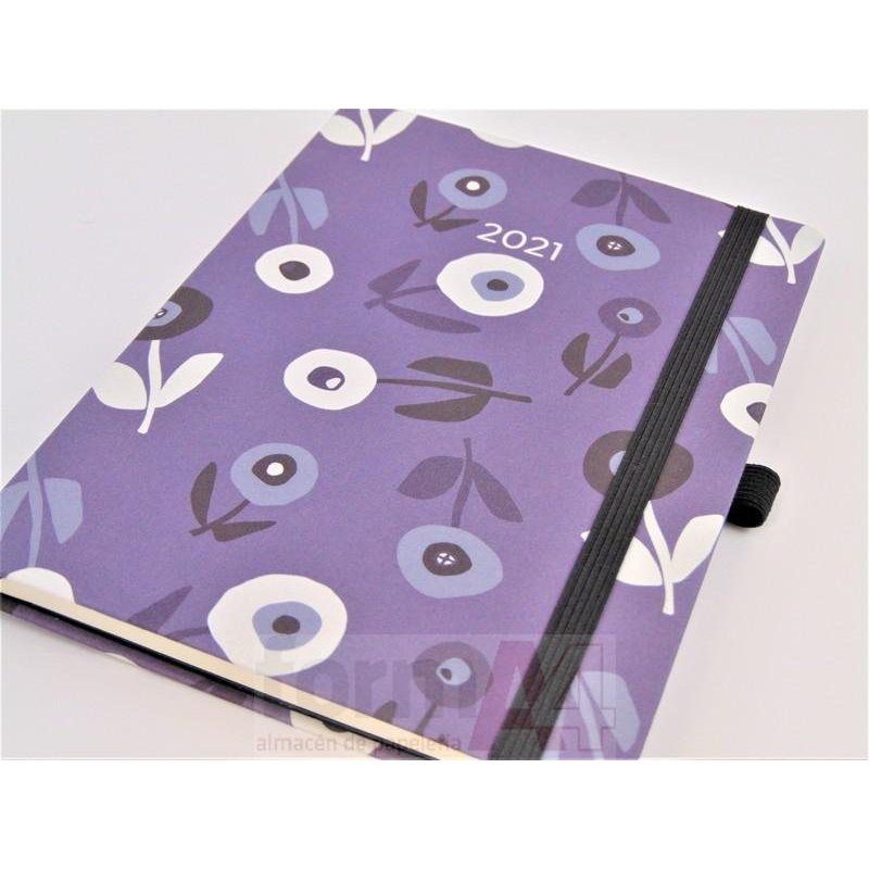 AGENDA COSIDA RIGIDA JOURNAL 122X168 S/V AMAPOLA