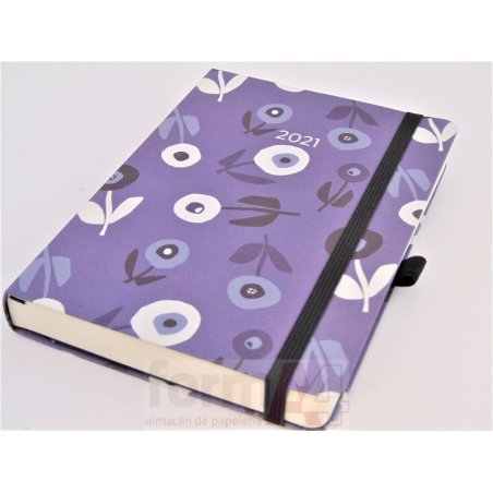 AGENDA COSIDA RIGIDA JOURNAL 122X168 D/P AMAPOLA