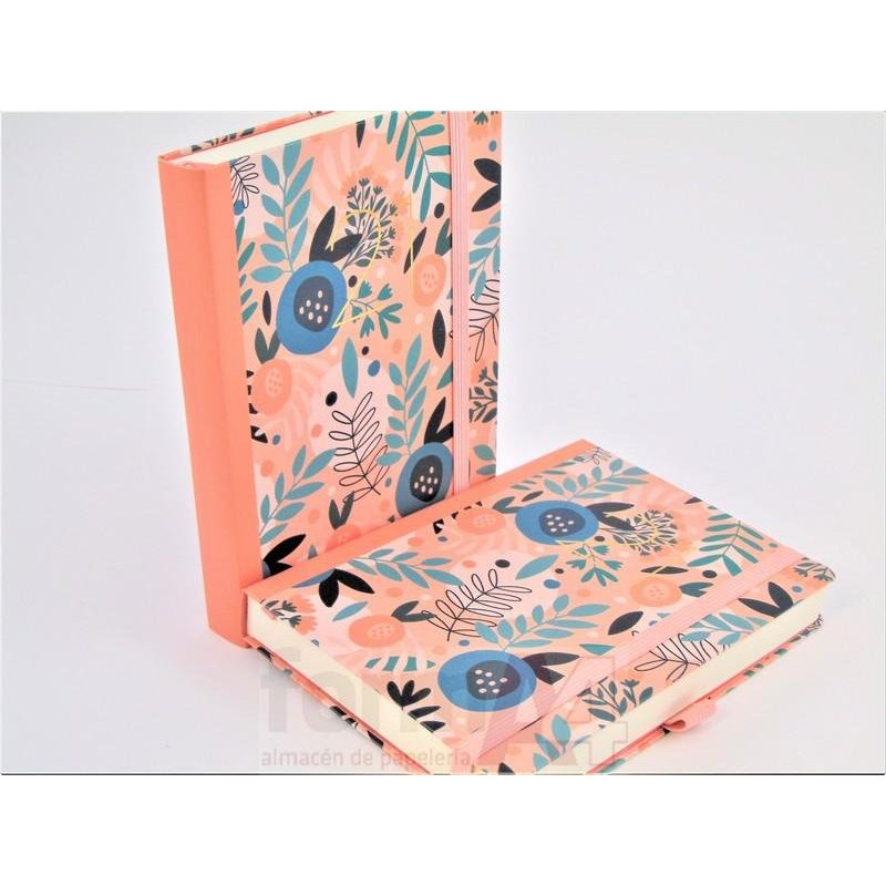 AGENDA COSIDA RIGIDA JOURNAL 122X168 D/P PINK FORE