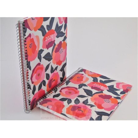 AGENDA ESPIRAL CARTON PLUS 155X213 S/V FLOR