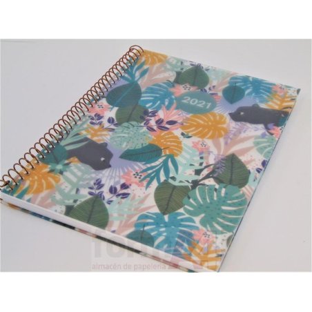AGENDA ESPIRAL CARTON PLUS 155X213 S/V COLOUR GAR