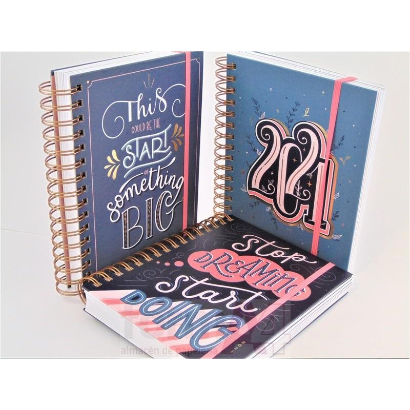 AGENDA ESPIRAL WIRE-O CARTON PLUS 155X213 D/P YEAR