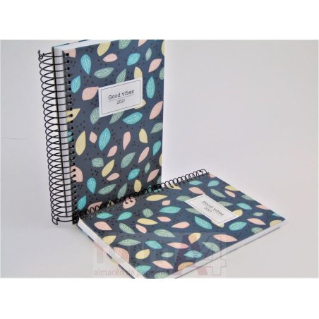 AGENDA ESPIRAL CARTON ACTIVA 117X182 S/V GOOD VIBE