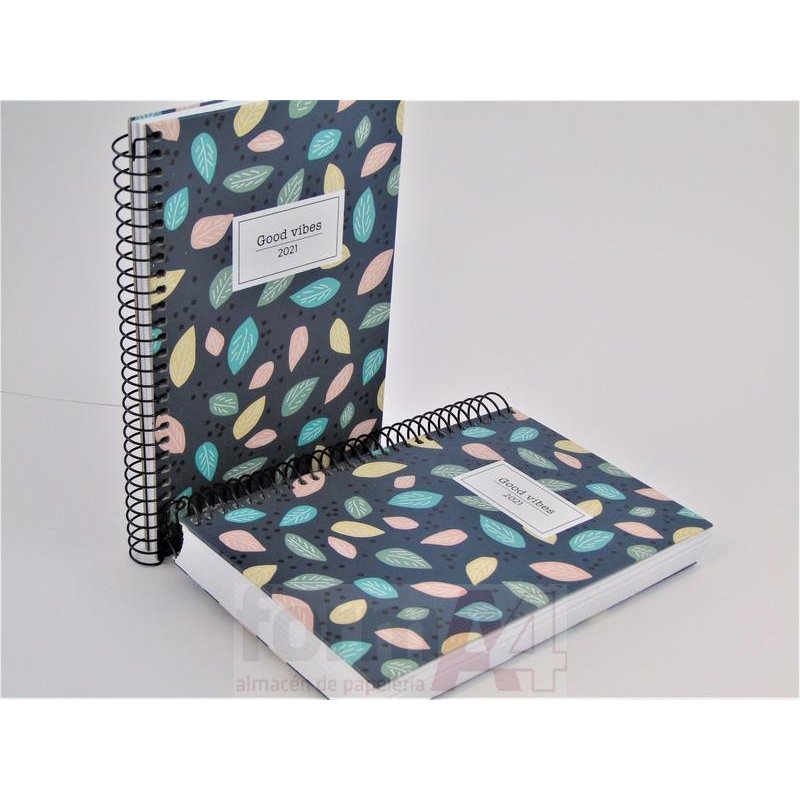 AGENDA ESPIRAL CARTON ACTIVA 117X182 D/P GOOD VIBE