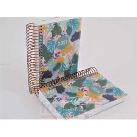 AGENDA ESPIRAL CARTON CADDY 80X125 D/P GARDEN