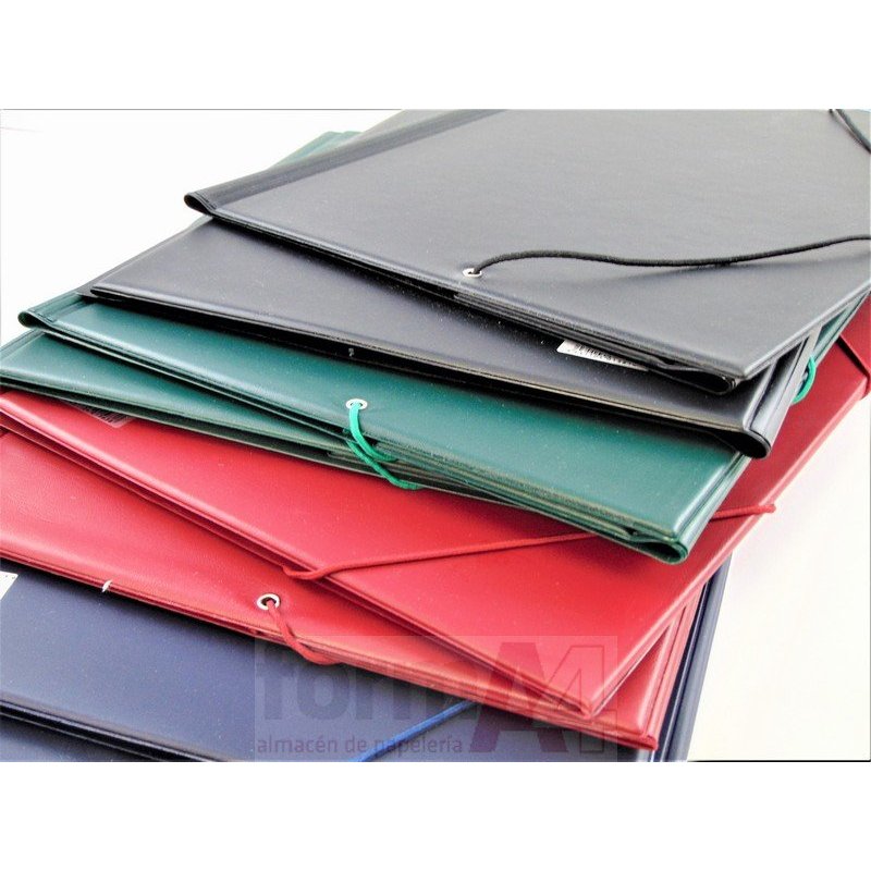 CARPETA FOLIO SOLAPAS PVC IBERPLAS AZUL