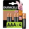 PILA RECARGABLE DURACELL AAA 1300MAH P/4