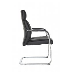 SILLON MOSCÚ BAJO NEGRO PATIN