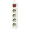 REGLETA 4 TOMAS 1.5m PROTECCION CON INTERRUPTOR BL