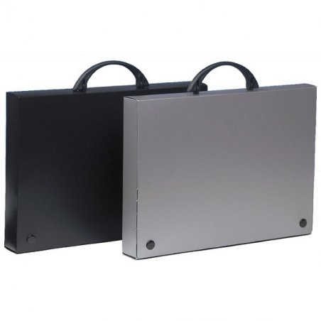 MALETIN CON ASA PP FOLIO NEGRO