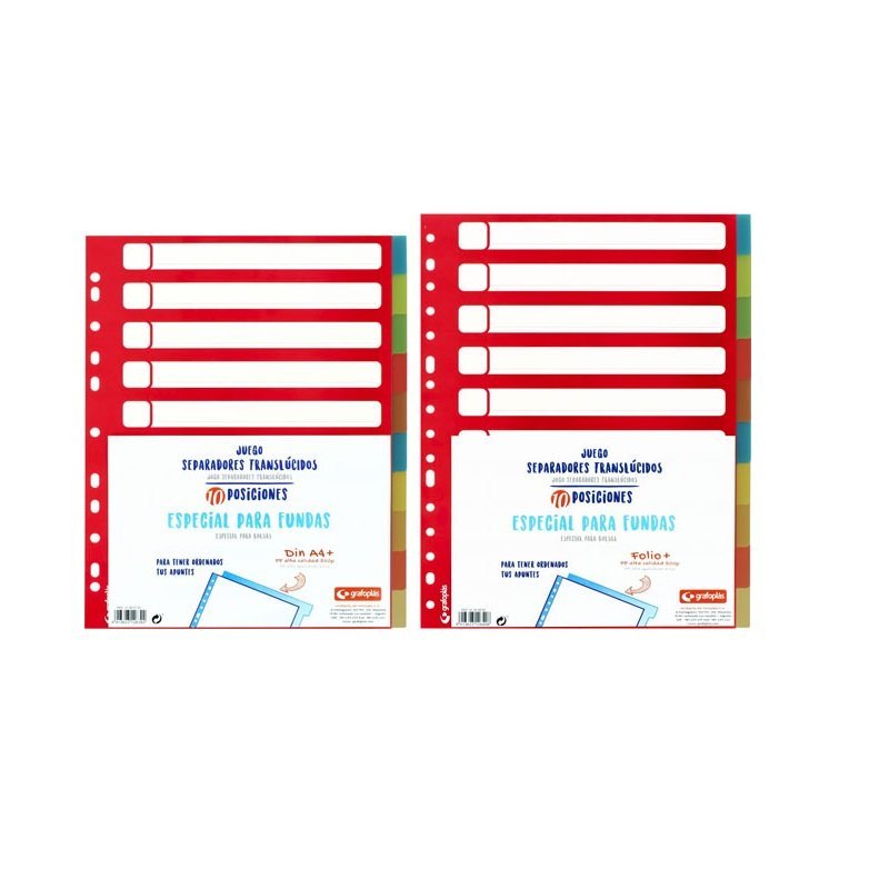 SEPARADOR MULTITALADRO PP  ESP. FUNDAS 10 POSICION