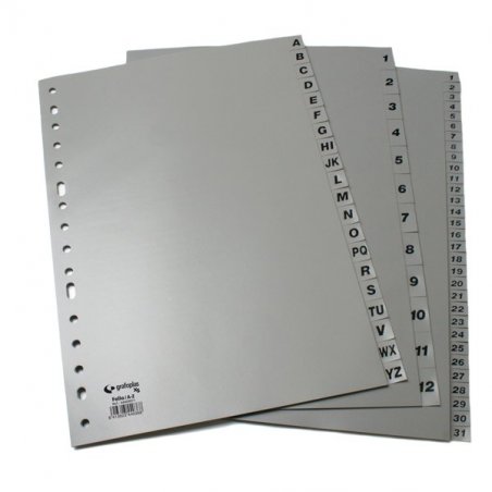 INDICE MULTITALADRO GRAFOPLAS FOLIO GRIS 1-31