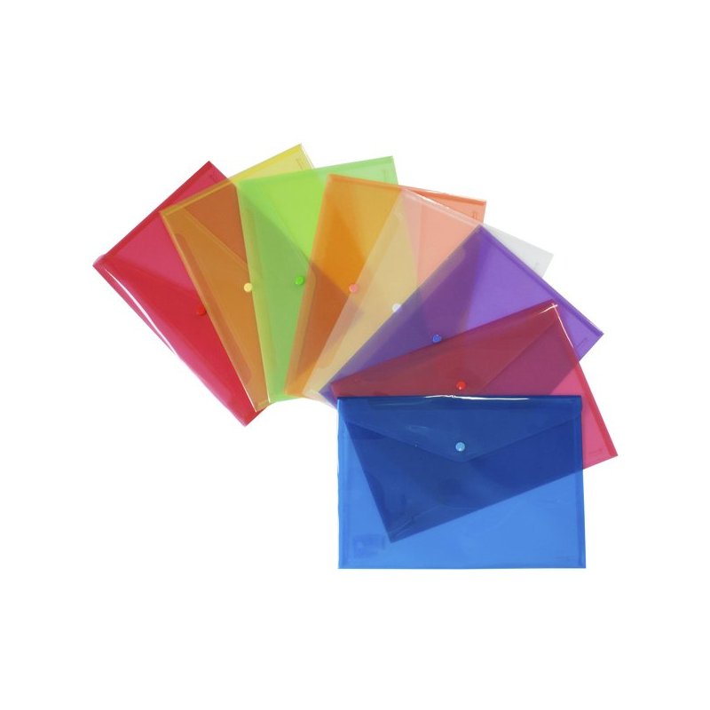 SOBRE BROCHE PORTADOCUMENTOS TRANSLUCIDO VERDE 