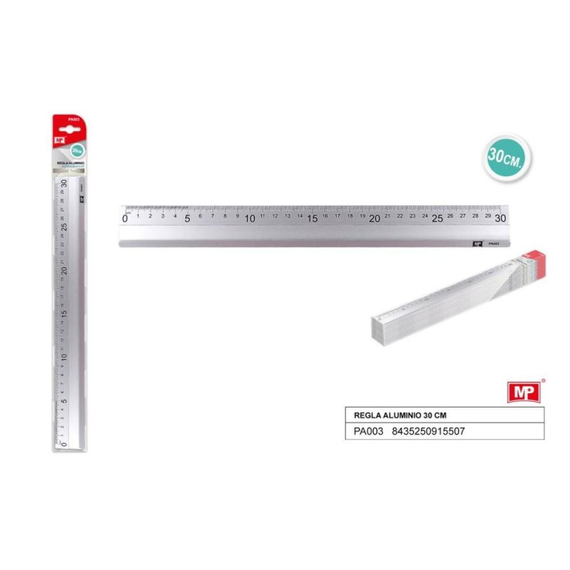 REGLA DE ALUMINIO 30CM