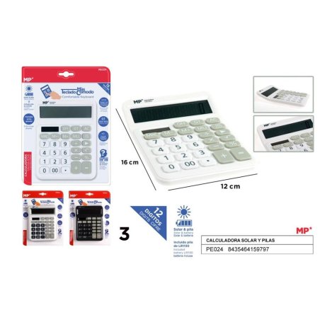 CALCULADORA SOLAR Y PILAS