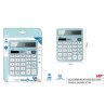 CALCULADORA SOLAR Y PILAS AZUL CLARO