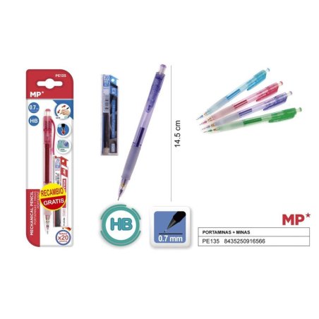 PORTAMINAS AGARRE FACIL 0.7MM