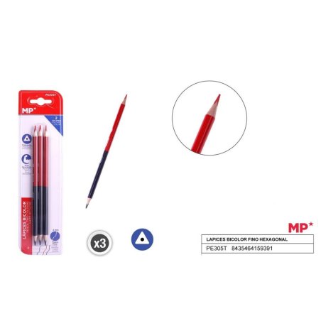 LAPICES BICOLOR FINO TRIANGULAR