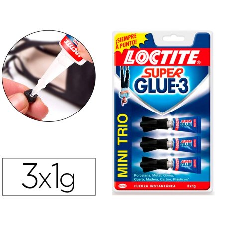 LOCTITE SUPER GLUE-3 BLISTER DE 3 UNIDADES DE 1GR