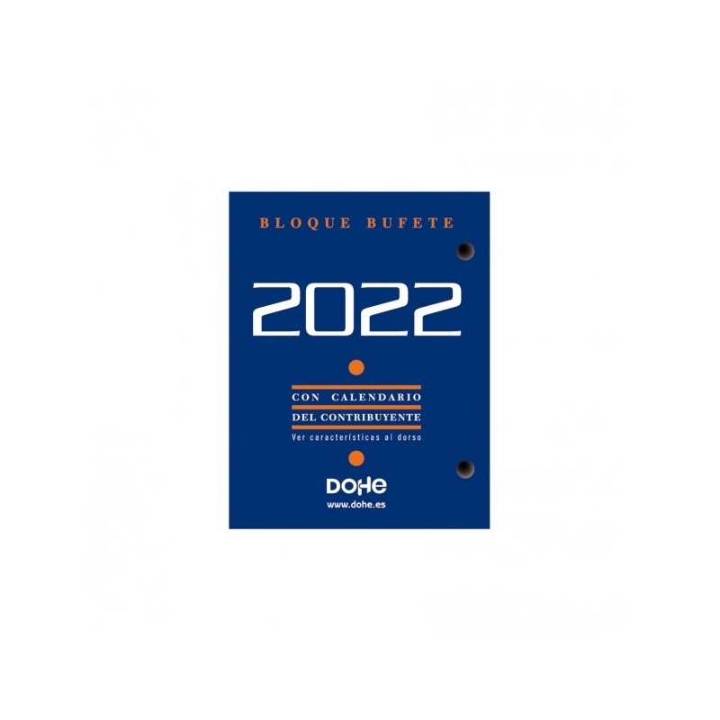 CALENDARIO DE MESA DOHE 2022