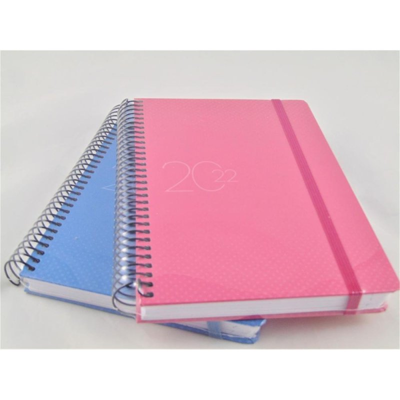 AGENDA ESPIRAL DOHE NEWPORT 14X20CM D/P 2022 ROSA