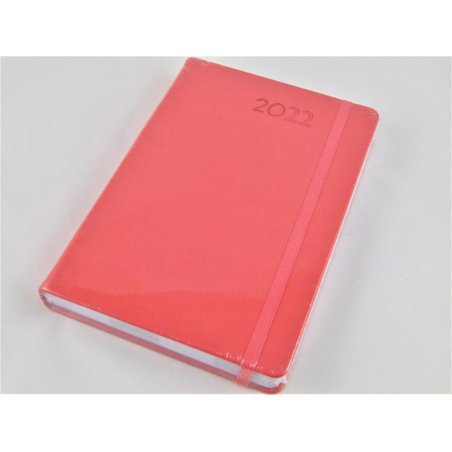 AGENDA ENCUADERNADA LIDERPAPEL MYKONOS 15X21CM ROJ