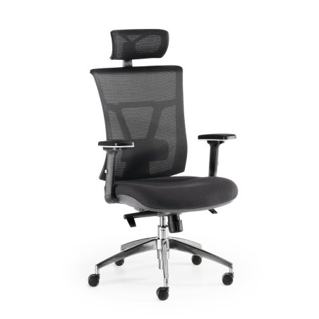 SILLA ANKARA ERGONÓMICA NEGRA CON CABECERO