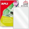TRANSPARENCIAS APLI PARA LASER B/20H.