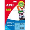 ETIQUETA ADHESIVA BLANCA APLI A5 49X100MM B/102