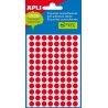 ETIQUETA ADHESIVA APLI ROJO FLUOR 8MM. B/288