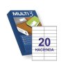 ETIQUETA ADHESIVA BLANCA MULTI-3 105X29MM. C/2000