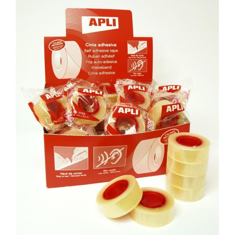 CINTA ADHESIVA APLI 19MMX33M.